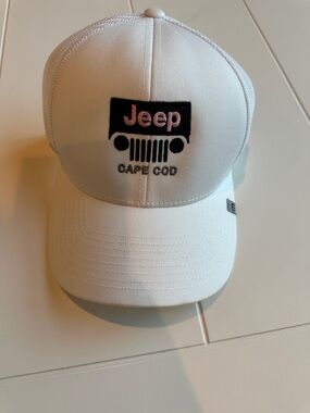Jeep Cape Cod White Trucker Hat